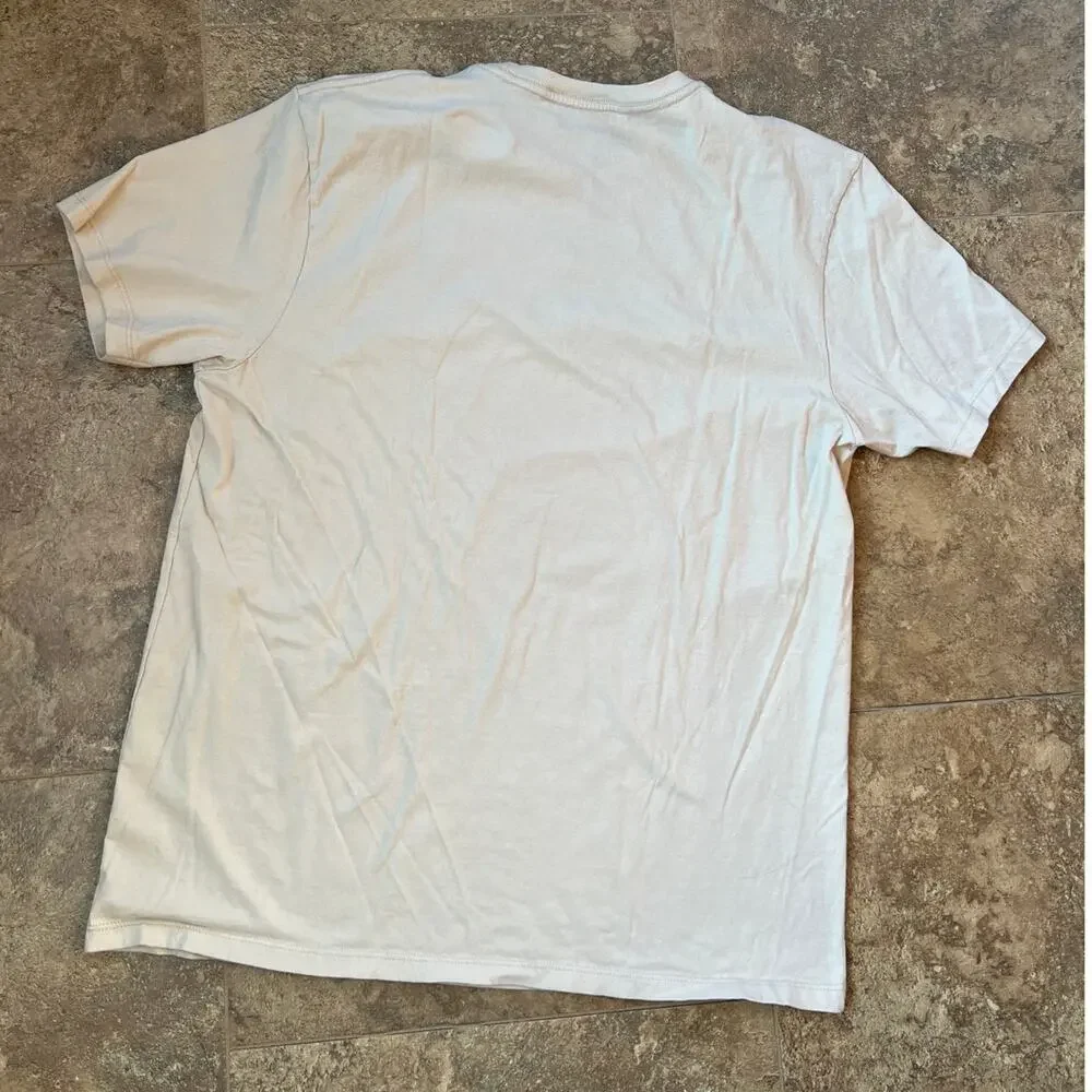 Simms Fishing Products Crewneck Short Sleeve Tan T-Shirt, Men's size L